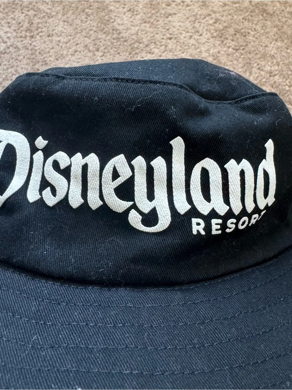 Disney Disneyland Resort Spirit Jersey Black Bucket Hat Adult One Size Sporty